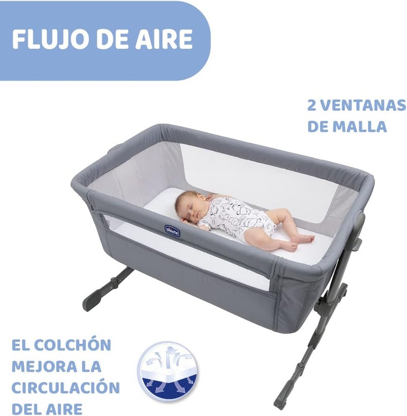 Chicco Next2Me Essential Co-sleeping Crib 0-6m, Stone Re_Lux - Image 5